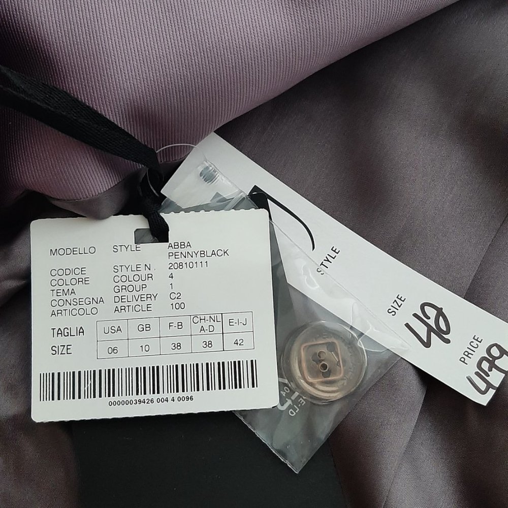 PENNYBLACK Crop Trench Coat - Lavendar - Size 6 - Picture 5 of 5